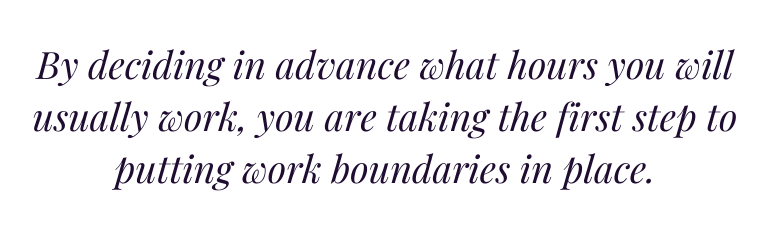 Work Boundaries Quote